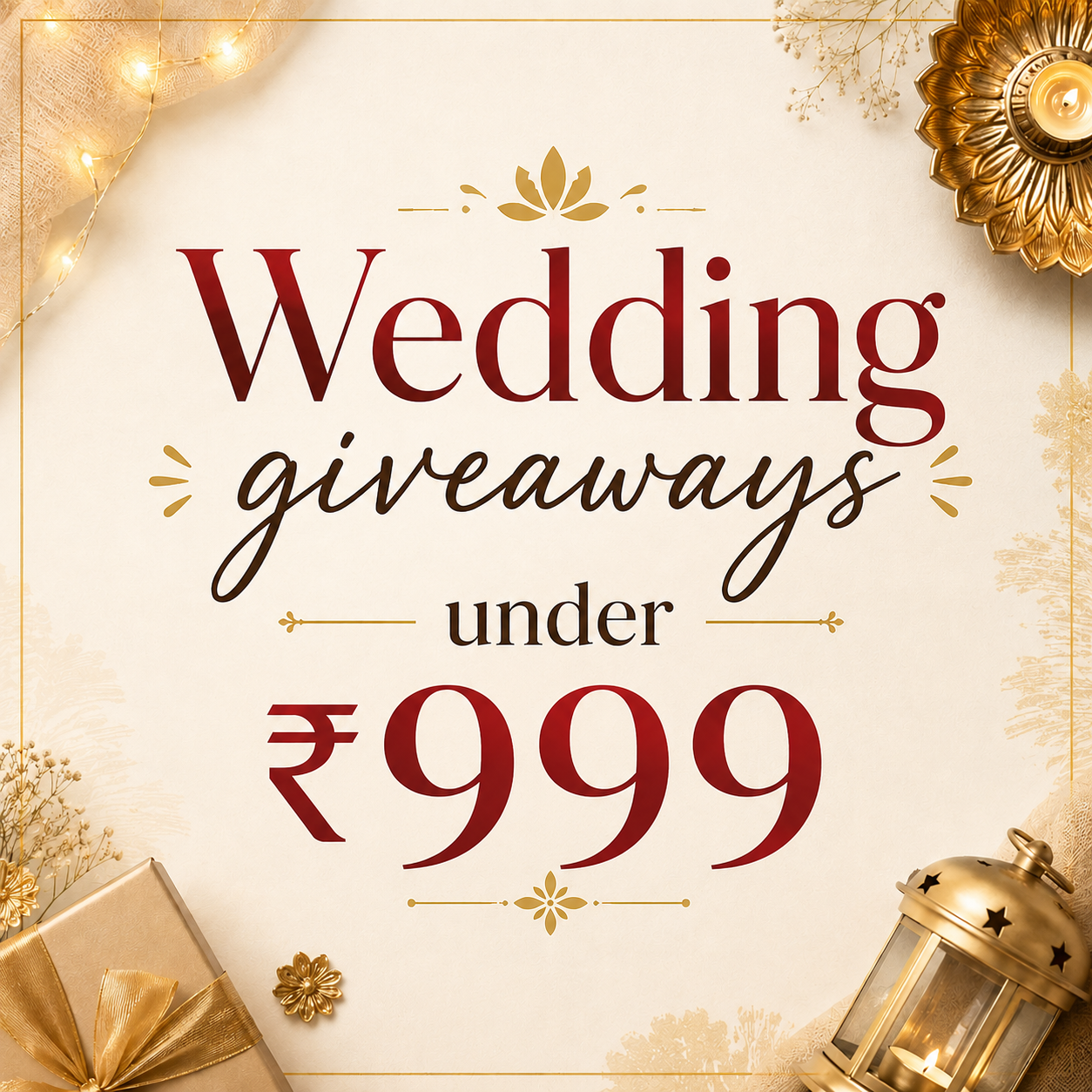 Wedding giveaways under ₹999