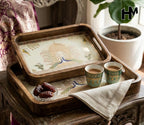 Heritage Mangowood Tray Set (Set of 2)