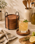 Acacia Wooden Coasters set