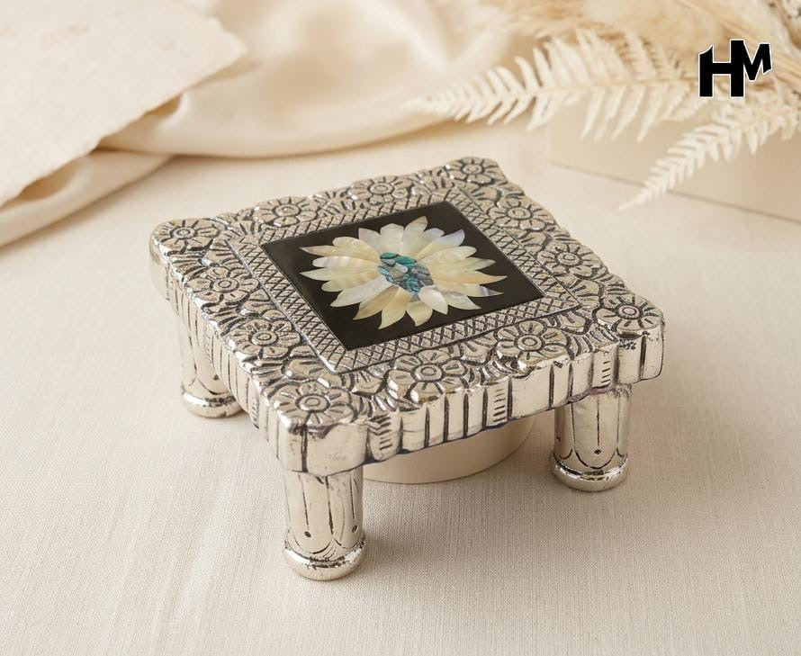 Mother of Pearl engraved Chowki