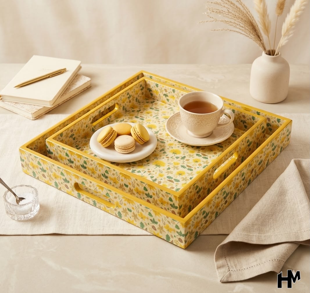 Wooden Square Tray sets
