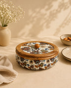 Rustic Charm Mango Wood Roti Box