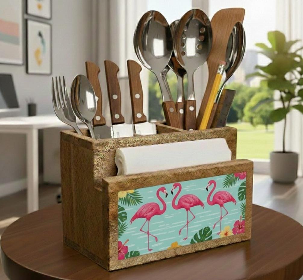 Mangowood Cutlery Holders