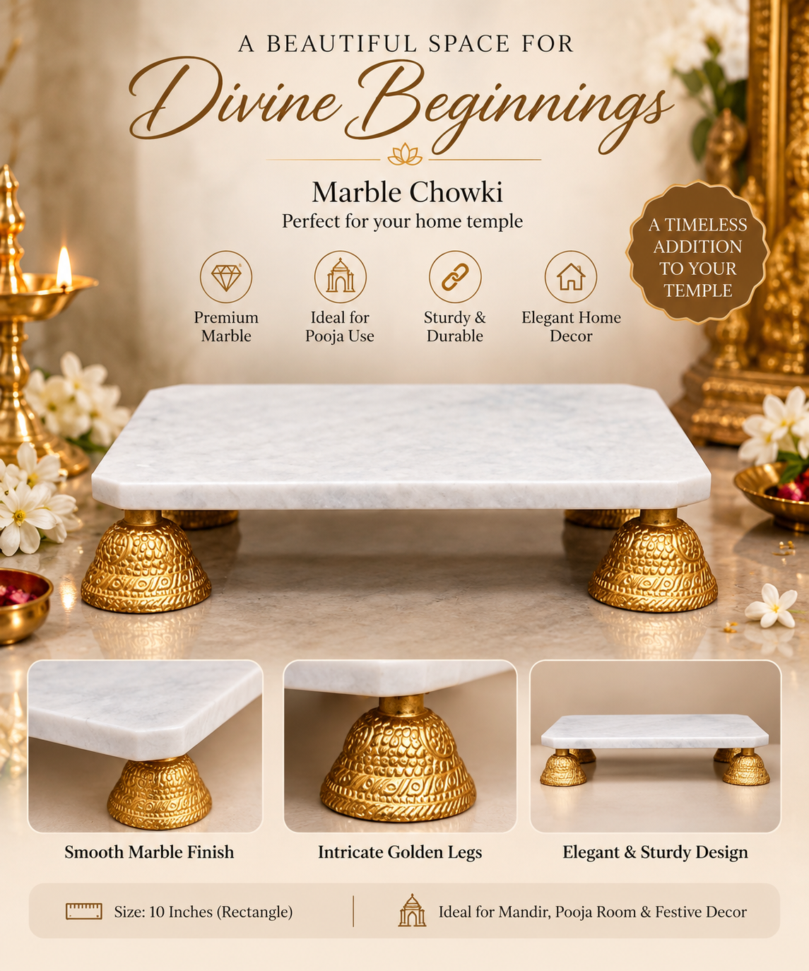 Marble Pooja Chowki