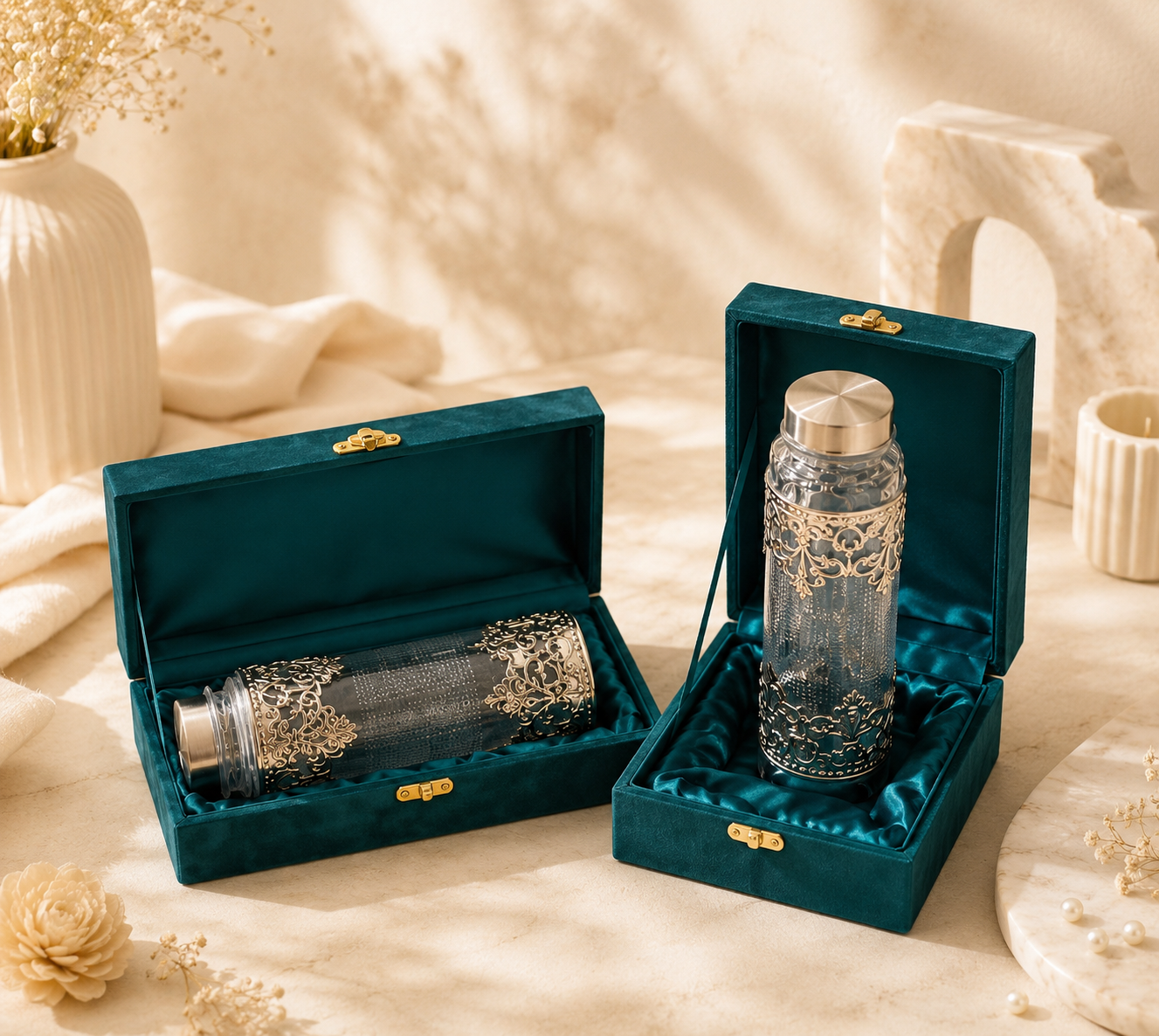 Royal Hydration German Silver Bottle set