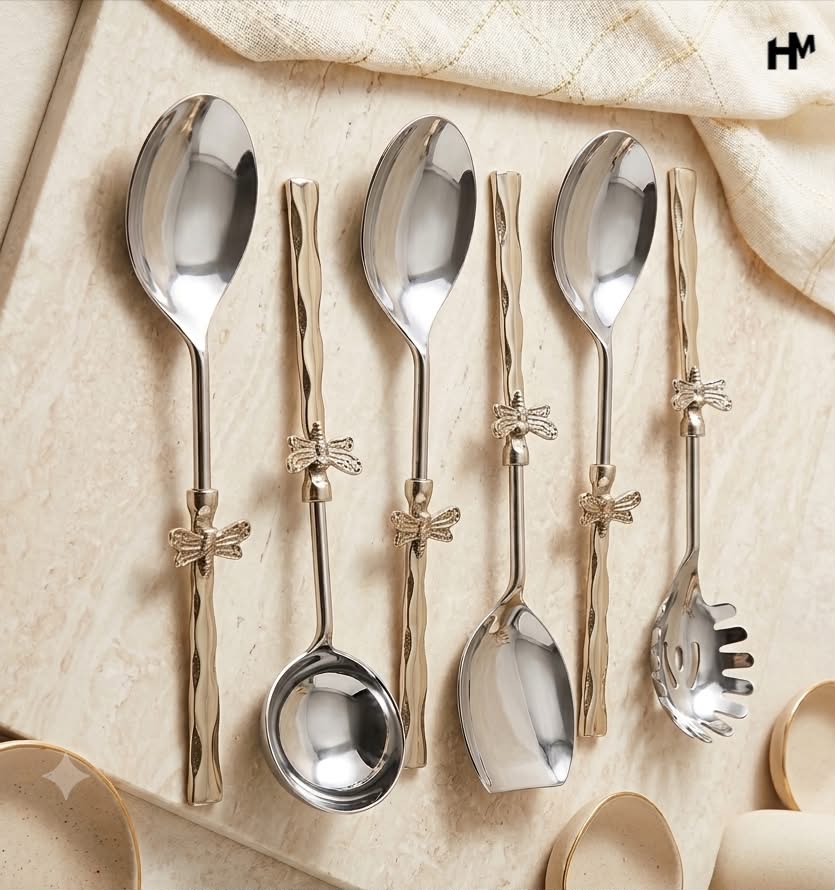 Elegant Brass Serveware