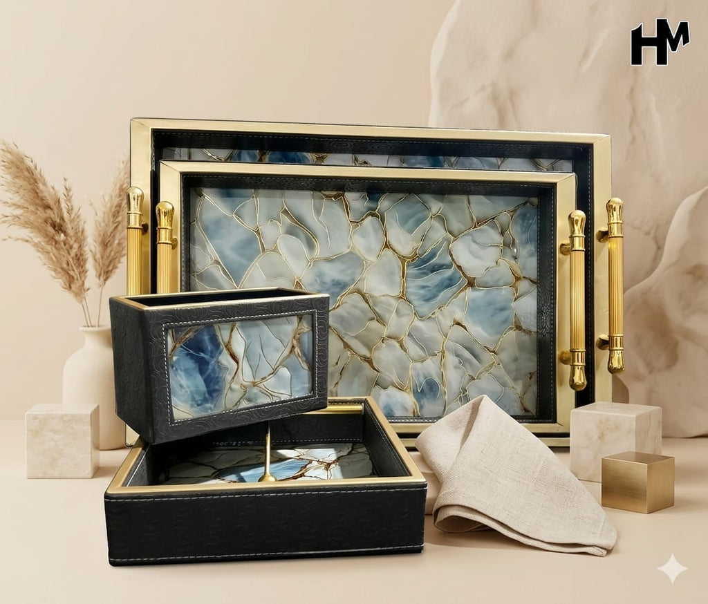 Premium Luxe Leatherite Combo Set