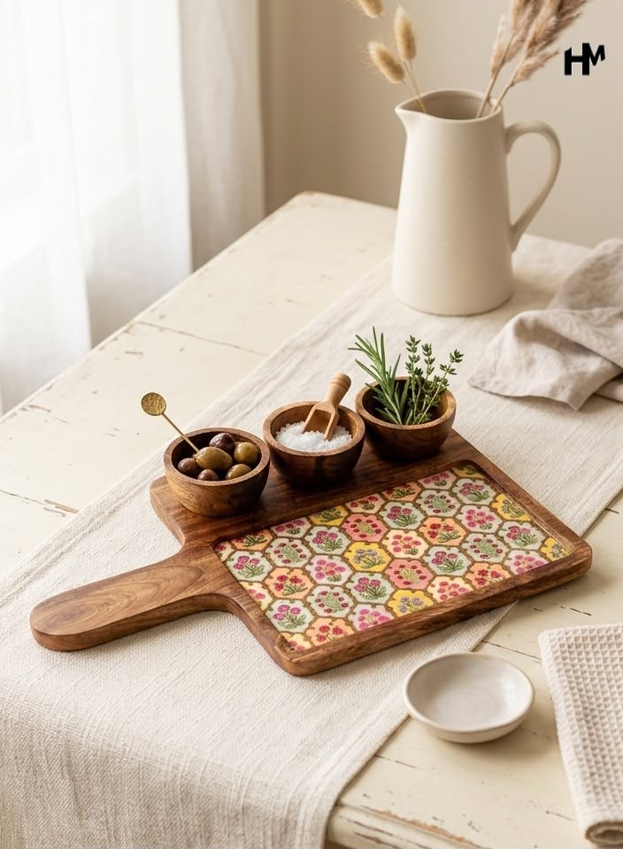 Mangowood Three Bowl Platters