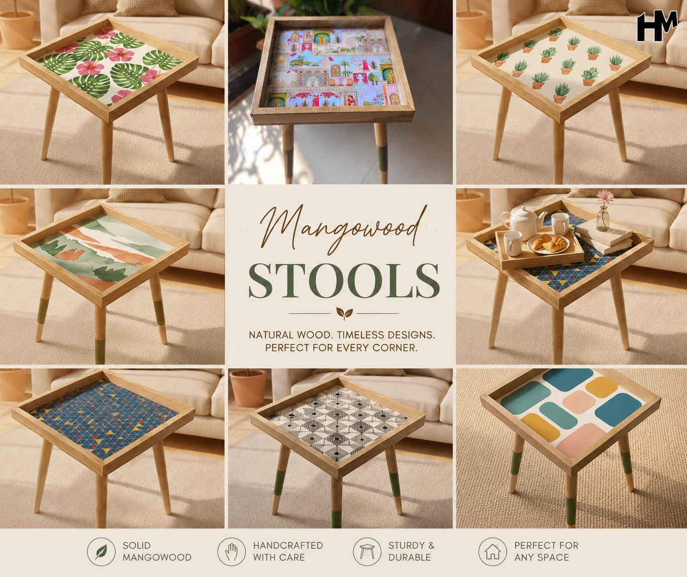 Mangowood Stools