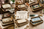 Heritage Mangowood Tray Set (Set of 2)