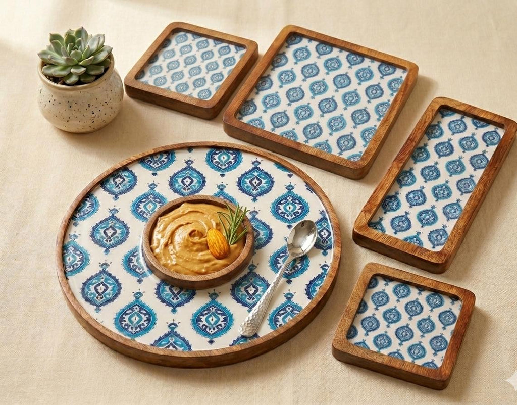 Designer Mangowood Platter Set