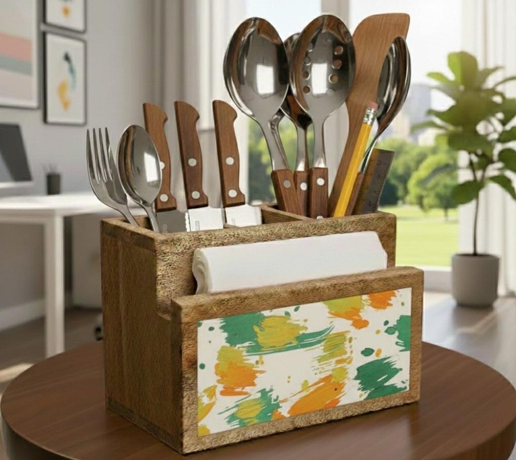 Mangowood Cutlery Holders