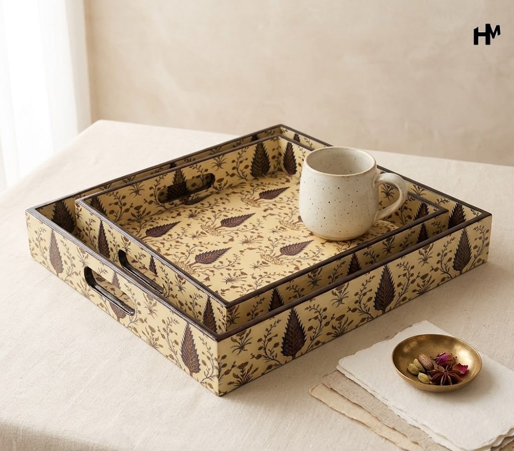 Wooden Square Tray sets