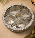 German Silver Dryfruit Platter