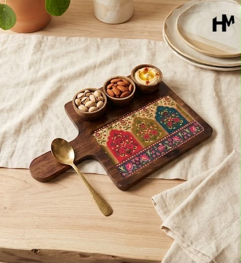 Mangowood Three Bowl Platters