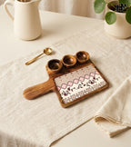 Mangowood Three Bowl Platters