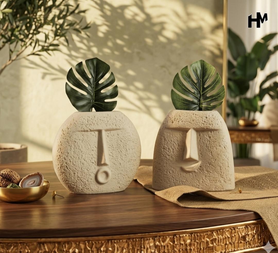 Sculpted Soul Vase set