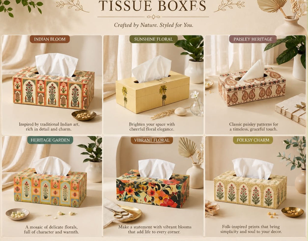 Wooden Tissue Box Holder