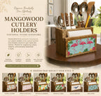 Mangowood Cutlery Holders