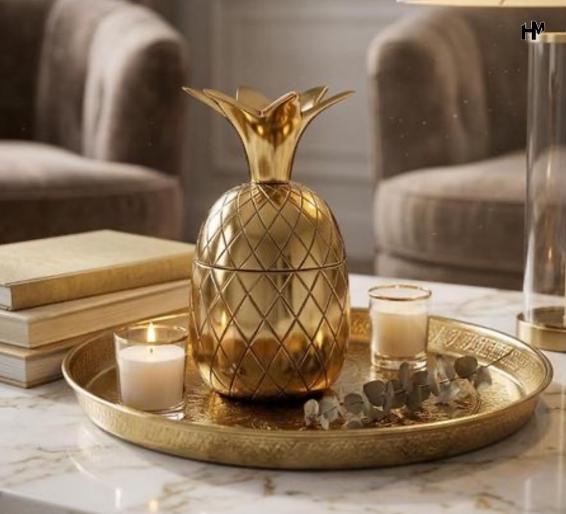 Pineapple Storage Jar with Lid
