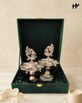 German Silver Peacock Samayi set