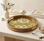 Mangowood Round Trays