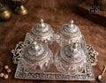 Royal Feast Condiment Set with Tray – Set of 4
