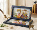 Luxe Print Leatherite Tray Set