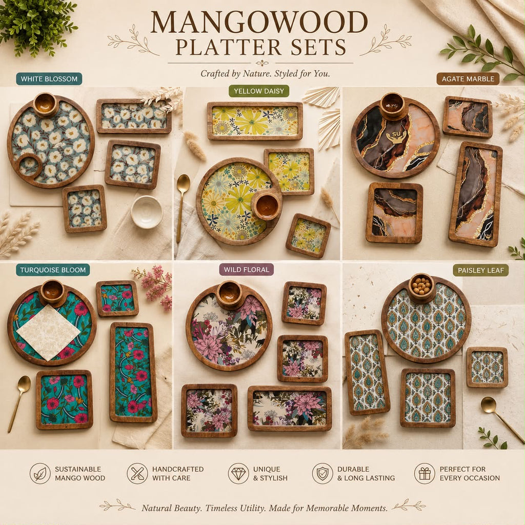 Mangowood Platter Set