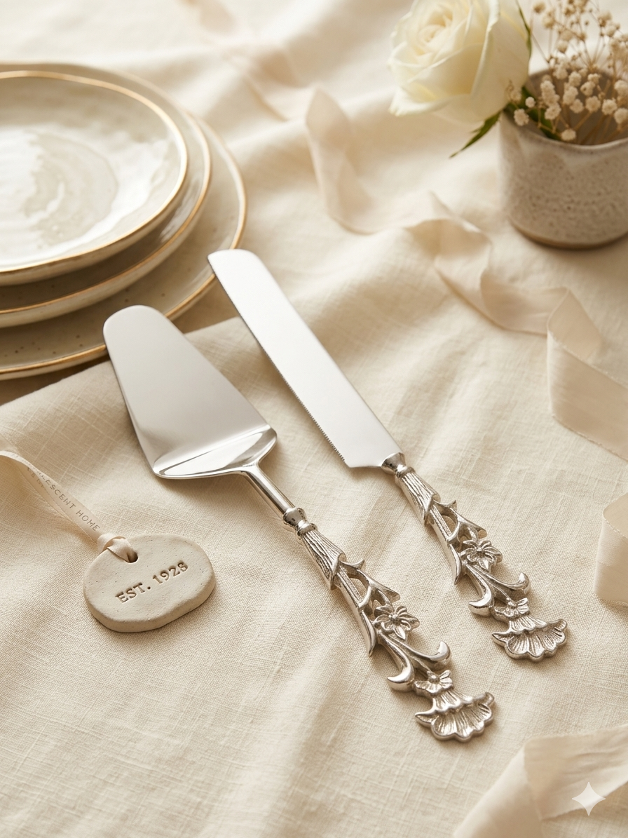 Twined Grace Cake Servers