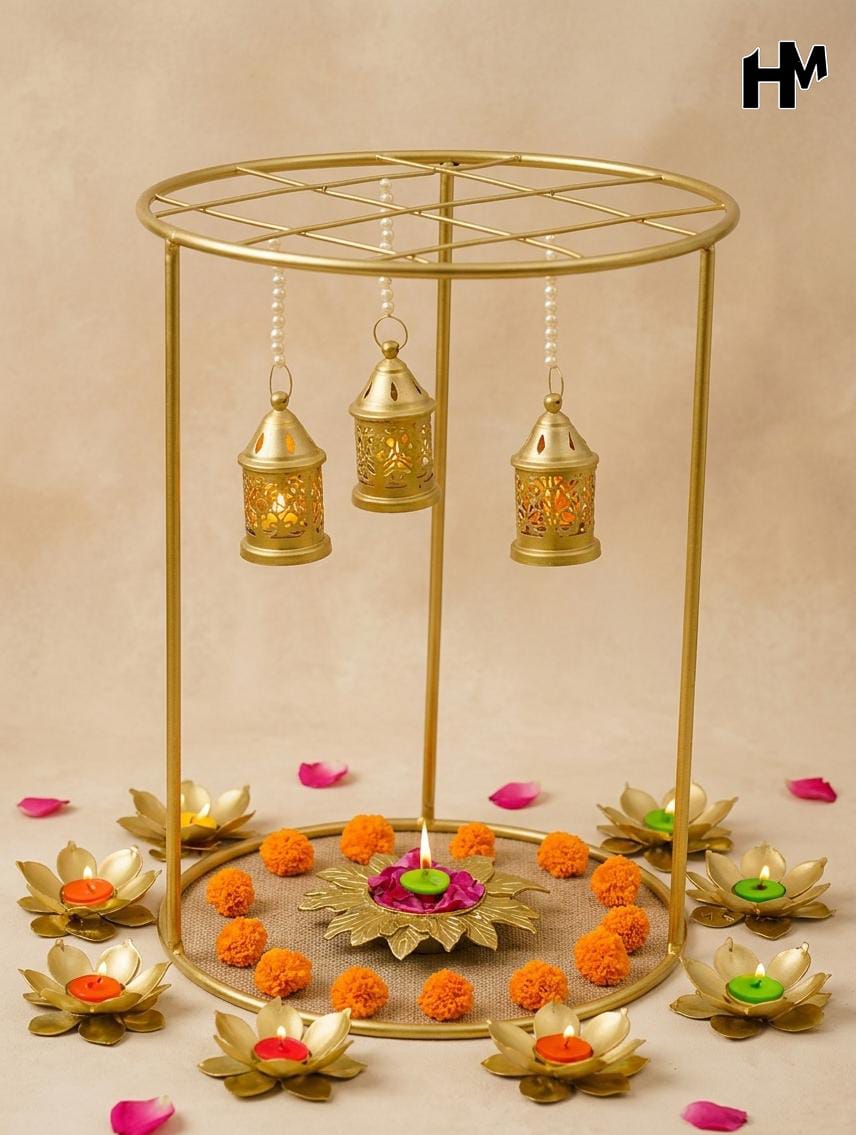 Mystic Celestial Lantern Décor Stand