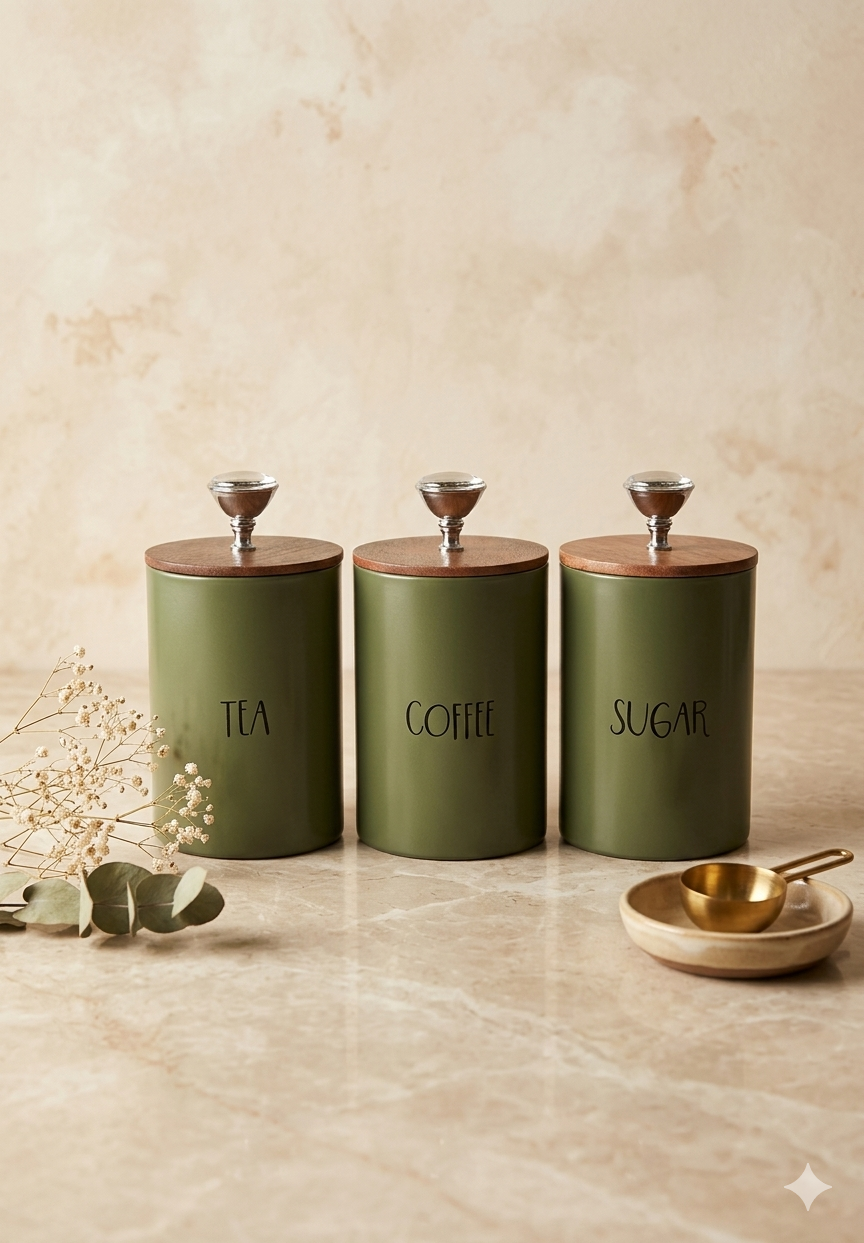 Tea Coffee Sugar Cannisters