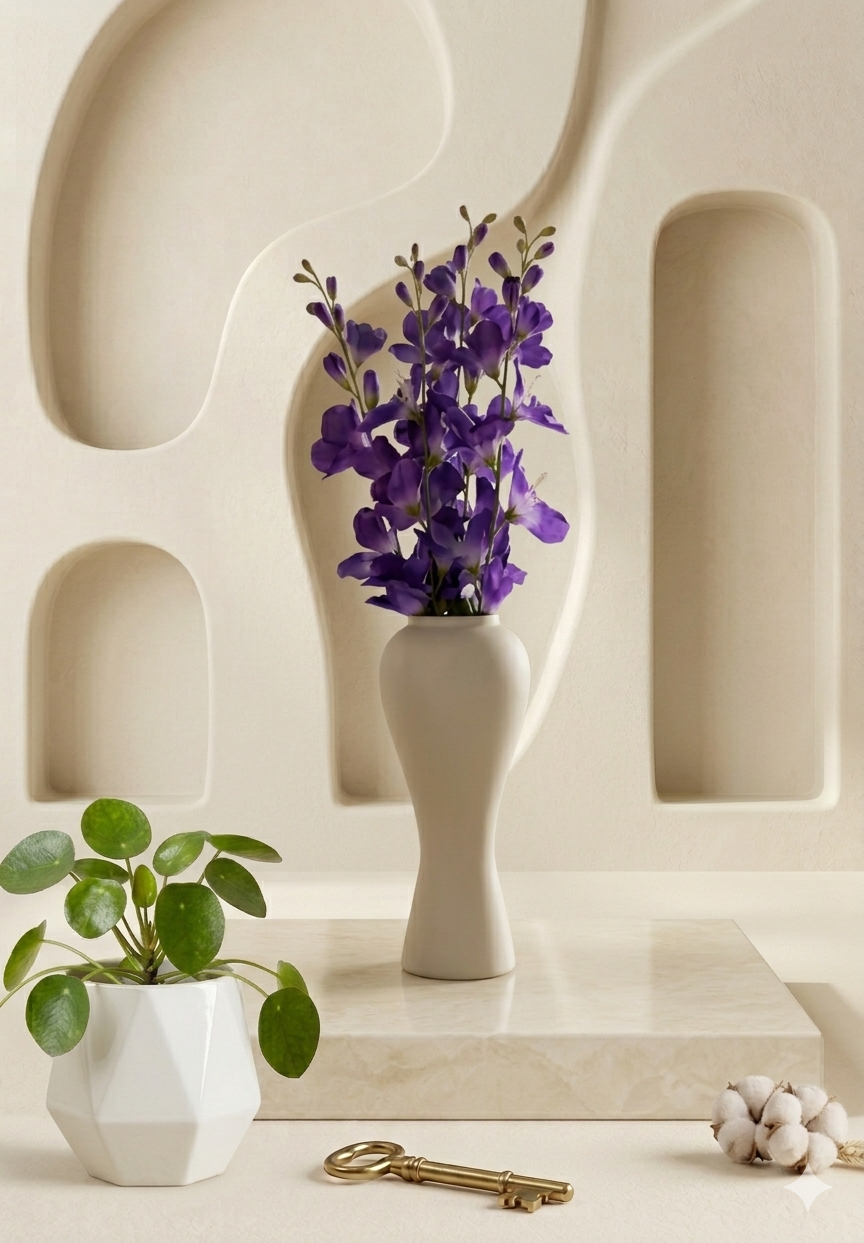 Metal Curvy Dream Vase