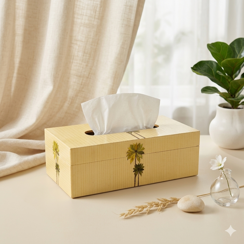 Wooden Tissue Box Holder