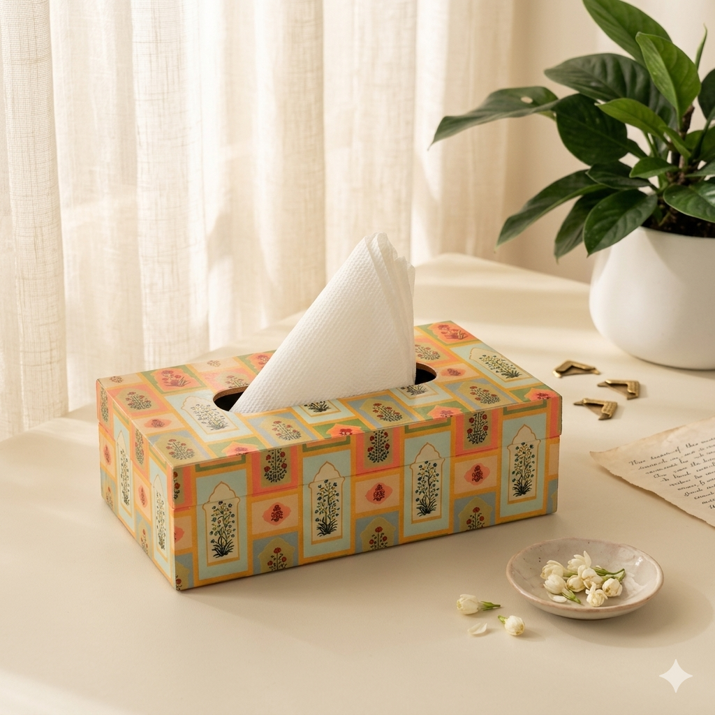 Wooden Tissue Box Holder