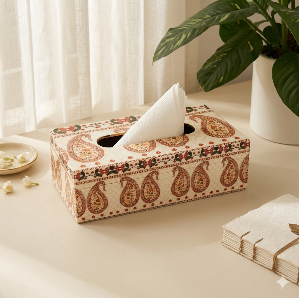 Wooden Tissue Box Holder
