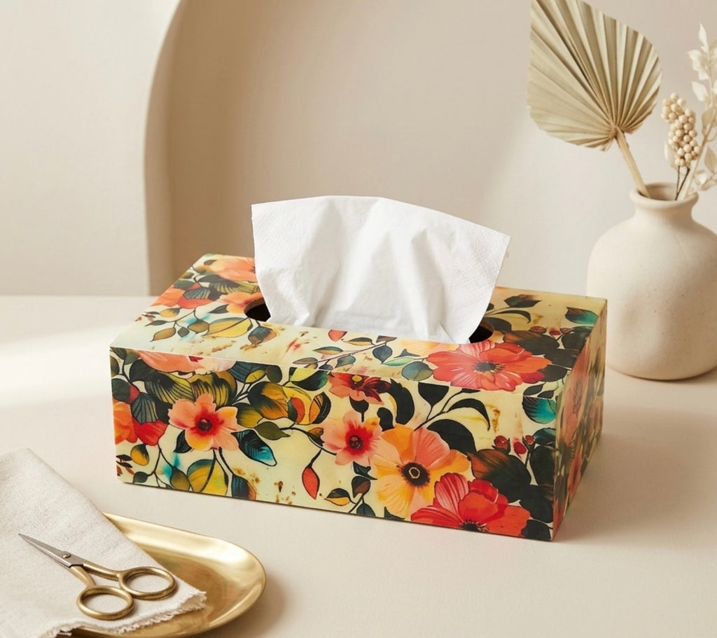 Wooden Tissue Box Holder