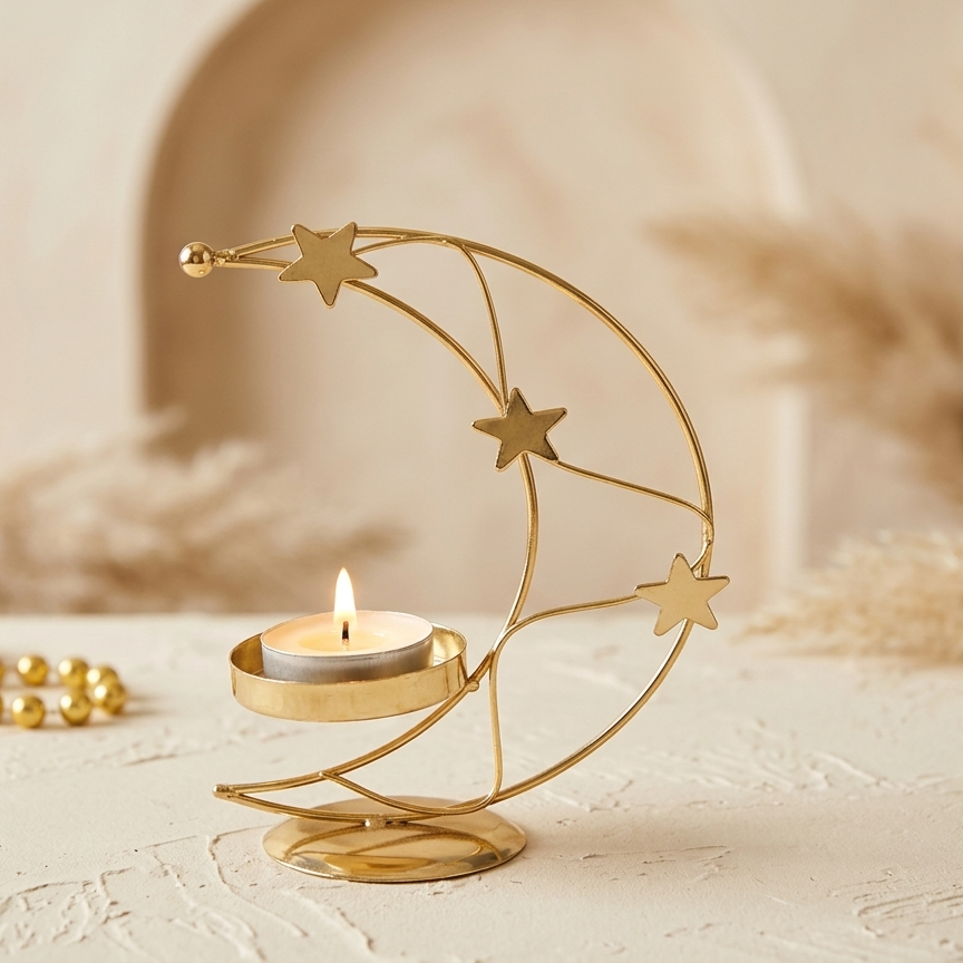 Moon Lustre Tealight holder