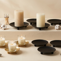 Metal plates for Candles - pack of 10