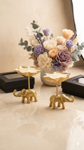 Elephant Wax Filled Tealight Holder