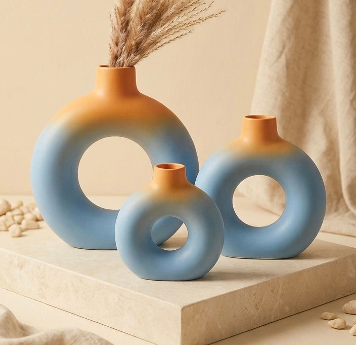 Donut style Vase set