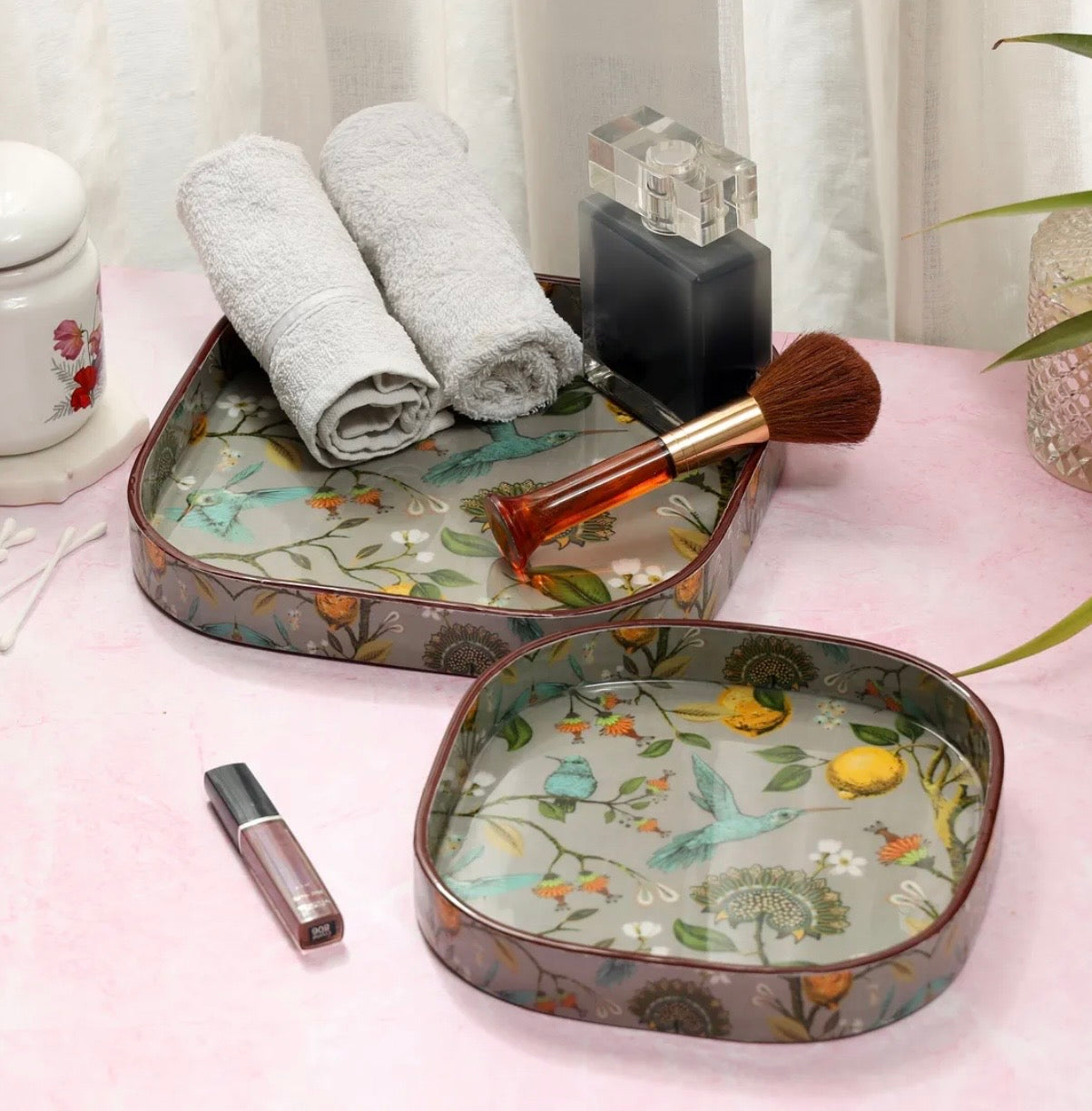 Mystic Curve Square Serving Tray Set