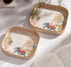 Mystic Curve Square Serving Tray Set