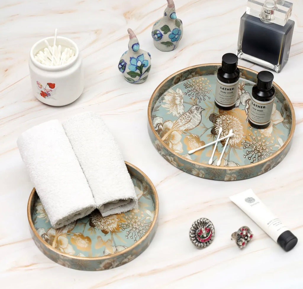 Mystic Round Serving Tray Set