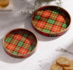 Mystic Round Serving Tray Set