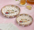 Mystic Round Serving Tray Set