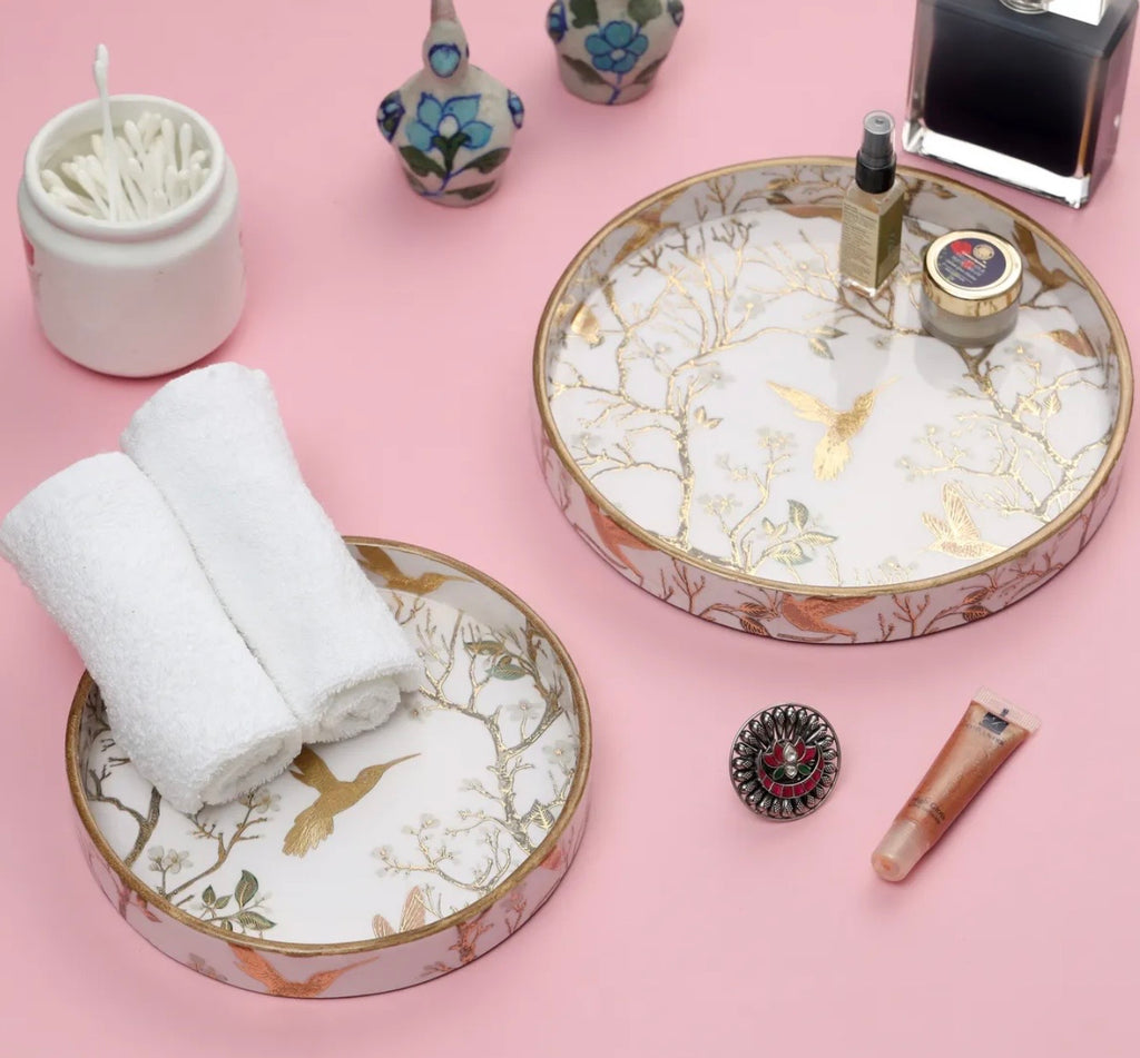 Mystic Round Serving Tray Set