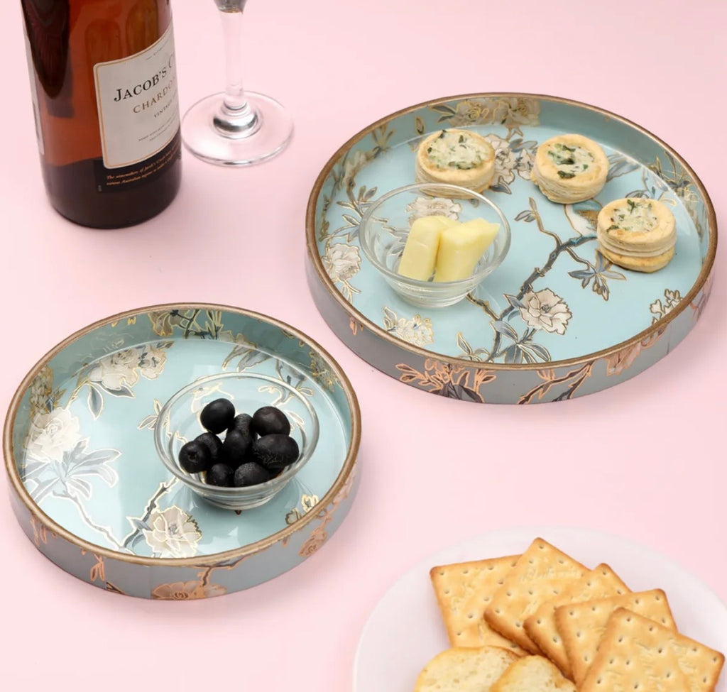 Mystic Round Serving Tray Set