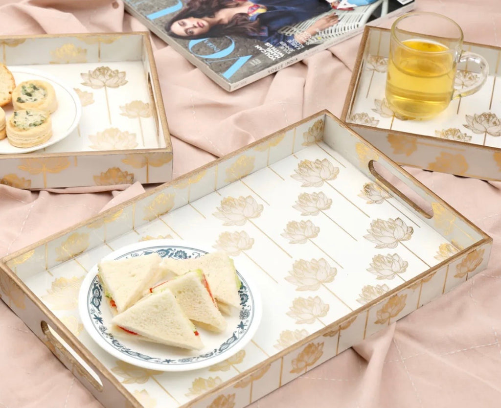 Mystic Rectangle Serving Tray Set