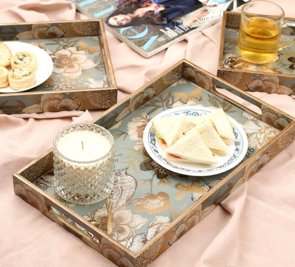 Mystic Rectangle Serving Tray Set